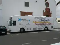 26.05.10,HISPANO(SCANIA?)als Kulturbus in Teguise auf Lanzarote/Kanaren.