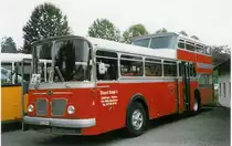 Aus dem Archiv: Wespe, Altst�tten SG 31'513 FBW/Vetter-R&J Anderthalbdecker (ex AFA Adelboden Nr. 4) am 3. Oktober 1998 R�ti, Jubil�um 50 Jahre VZO