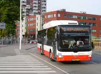 MAN Bus von Veolia mit Nummer 6646. Leiden Centraal Station (Hbf) 05-06-2010.