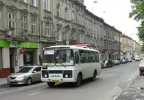 Ein PAZ Stadtbus fotografiert in Lviv, Ukraine am 27-05-2010.
