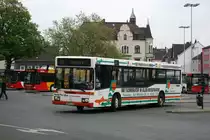 KS Reisen (UN KS 258) macht Werbung f�r das Reiseb�ro Stabenau.
Aufgenommen am Bahnhof Schwerte.
8.5.2010