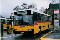 Aus dem Archiv: Rattin, Schaffhausen Nr. Nr. 16/SH 2616 Mercedes/Hess O 405 am 16. November 1998 Schauffhausen, Bushof