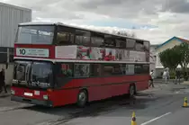 Ein alter DD-Bus 3586 der Berliner Verkehrsbetriebe (BVG) als Stadtrundfahrtbus in Gibraltar. Gesehen am 10.05.2010