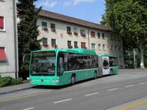 Mercedes Citaro mit der Betriebsnummer 711 an der Endhaltestelle Habermatten. Die Aufnahme stammt vom 20.06.2010.