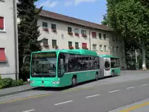 Mercedes Citaro mit der Betriebsnummer 711 an der Endhaltestelle Habermatten. Die Aufnahme stammt vom 20.06.2010.