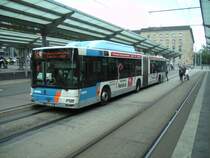 MAN Bus. Die Aufnahme des Foto war am 01.06.2010 in Saarbrcken-Hauptbahnhof.
