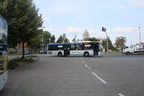 Mercedes von Typ Citaro, am ZOB in Wunstdorf in August ´09
