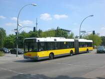 Solaris Urbino auf der Linie X54 nach S+U Bahnhof Pankow nahe der Haltestelle Hohenschnhausen Klettwitzer Strae.