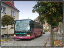 Ksbohrer Setra von Obst-Reisen aus Bad Liebenwerda in der Friedrichstr. in Falkenberg(Elster). 23.10.06