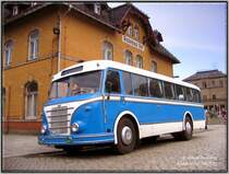 Ein H6B Bus auf dem Fest zum Schmalspurbahnjubilum in Radebeul Ost 09.07.06.