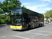 MAN Lion's City DD (Doppelstock) als Shuttelbus f�r die Modemesse Bread and butter zwischen Flughafen Tempelhof und Flughafen Tegel.