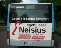 MAN Bus. Die Aufnahme des Foto war am 09.07.2010 in Saarbr�cken auf dem Rodenhof.