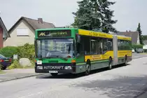 Autokraft MB O405GN2 mit der Nummer 752 am 8.Juli 2010 an der Haltestelle Siegfriedstra�e.
