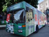 MB-O405, ein umgebauter ehemaliger Stadtbus der Verkehrsbetriebe Passau aus dem Jahre 1988 dient als Info-Bus;100710
