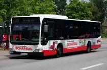 Hocbahn 2628 am 12.Juli 2010 auf der Linie 192 am Glash�tter Markt 
