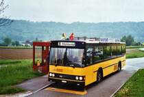 Bustag 2010 in Schaffhausen: Ruklic, Schaffhausen SH 39'570 Scania/FHS (ex VBSH Schaffhausen Nr. 36; ex Nr. 1) am 16. Mai 2010 Schaffhausen, Im Freien