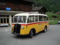 Saurer 1 C-H BE 26760 Jg. 1946. Aufgenommen am 29.05.2010 anl�sslich des Jubil�ums  80 Jahre Postautolinie Griesalp 
