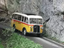 Saurer 1 C-H BE 26760 Jg. 1946. Aufgenommen am 29.05.2010 anl�sslich des Jubil�ums  80 Jahre Postautolinie Griesalp 
