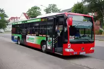 Citaro(Facelift)� der Elbe Weser Bahn(EVB) am 22.Juli 2010 auf der Linie 3860 nach Zeven am Bf.Tostedt
