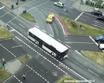 Saarbr�cker Busse. Die Aufnahme des Foto war am 22.07.2010 in Saarbr�cken und zeigt einen MAN Bus.