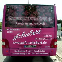 Auf diesem Foto ist ein MAN Lions City zu sehen. Die Aufnahme des Foto war am 24.07.2010 in Saarbr�cken Brebach.