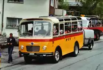 80 Jahre Postautostrecke auf die Griesalp: Schmid, Th�rishaus BE 26'105 Saurer/R&J (ex Geiger, Adelboden Nr. 9) am 29. Mai 2010 Kiental, Post