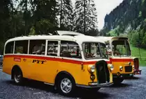80 Jahre Postautostrecke auf die Griesalp: Schmid, Th�rishaus BE 26'760 Saurer/Gangloff (ex Geiger, Adelboden Nr. 3) am 29. Mai 2010 Kiental, Tschingel