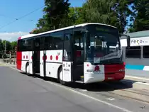 tpf / WIELAND - Neoplan Nr.29 FR 300599 als Bahnersatz zwischen Ins und Sugiez bei der asm Haltestellt in INS bls am 20.07.2010 