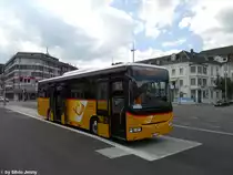 Postauto/PU Flury SO 20032 (Irisbus Crossway 12.0) am 27.7.2010 beim Hauptbahnhof in Solothurn. Der Irisbus ersetzt den bisherigen NAW auf der Linie 12 Solothurn - Balmberg.