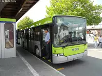 bls (Busland AG) Nr. 26 (Scania/Hess N94UB) am 27.7.2010 beim Bhf. Burgdorf