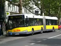 Solaris Urbino auf der Linie 109 nach Flughafen Tegel an der Haltestelle Charlottenburg Bleibtreustra�e.