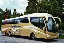 Aus England: Bakers Dolphin HD08 GLD Scania/Irizar am 31. Mai 2010 Thun, Lachenwiese