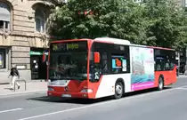 Aseag 166 (AC L 375) macht Werbung f�r den AVV.
aachen Theaterplatz, 4.6.2010.