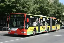 Aseag 119 (AC L 535) macht Werbung f�r Alemannia Aachen.
Aachen Theaterplatz, 4.6.2010.