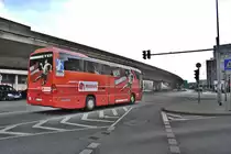 Mercedes Reisebus am einer Ampel in der Hambuger Allee in Hannover, am 08.08.2010