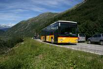 Citaro im Passeinsatz: Seit dieser Saison setzt PU Bundi, Disentis, auf der Linie auf den Lukmanierpass einen Citaro � ein (GR 95'248). Aufnahme am 7.8.2010 unterhalb des Sta.-Maria-Sees. 