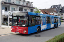 MAN A23 der LVG am 10.August 2010 auf der Strandpromenade Haffkrug.