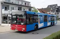 MAN A23 der LVG am 10.August 2010 auf der Strandpromenade Haffkrug.