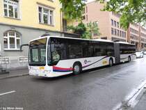 Postauto/PU Geissmann Nr. 10 (Mercedes CitaroII O530G) am 2.8.2010 beim Bhf. Baden