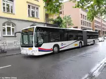 Postauto/PU Geissmann Nr. 10 (Mercedes CitaroII O530G) am 2.8.2010 beim Bhf. Baden