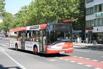 Schloemer (AC HS 633) macht Werbung f�r Bischoff, Vliex und Sch�ngen Mineral�le.
Aachen Bushof, 4.6.2010.