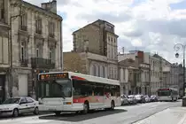 STGA-Heuliez am 26.7.10 .die STGA f�hrt in der Stadt Angoueleme in der Region Pouitou-Charentes im Westen Frankreichs  