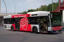 Hochbahn 2632 am 11.August 2010 auf der Busanlage Poppenb�ttel
