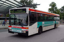 Hochbahn 6519 am 11.August 2010 auf der Busanlage Wandsbek Markt