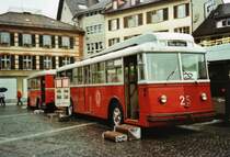 Jubil�um 60 Jahre Trolleybus in Winterthur: WV Winterthur Nr. 25 Saurer/Saurer Trolleybus am 19. Juni 2010 Winterthur, Marktplatz (Foto: Lukas Doyon)
