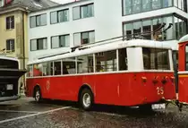 Jubil�um 60 Jahre Trolleybus in Winterthur: WV Winterthur Nr. 25 Saurer/Saurer Trolleybus am 19. Juni 2010 Winterthur, Marktplatz (Foto: Lukas Doyon)