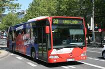 ASEAG 170 (AC L 389) macht Werbung f�rs Blut spenden.
Aachen Bushof, 4.6.2010.