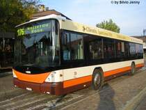 Bamert Busbetriebe haben zur Zeit die Ehre mit den neusten Scania Bussen in der Schweiz zu fahren, Richterswil 10.11.06