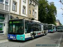 Ein MAN Lion's City und ein Citaro vom Schl�sselbus Offenburg und ein Citaro der SWEG am ZOB in Offenburg.