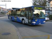 Citaro Nr. 16 ''Rti'' der VZO fhrt am 10.11.06 dem Bhf Rti ZH zu.